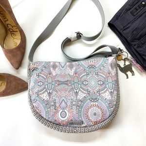 Sakroots Ecotwill Ryder Crescent Crochet Crossbody